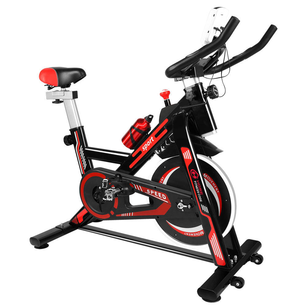 HOMEFITNESSCODE Stationary Exercise Bike with 10KG Flywheel & LCD Monitor