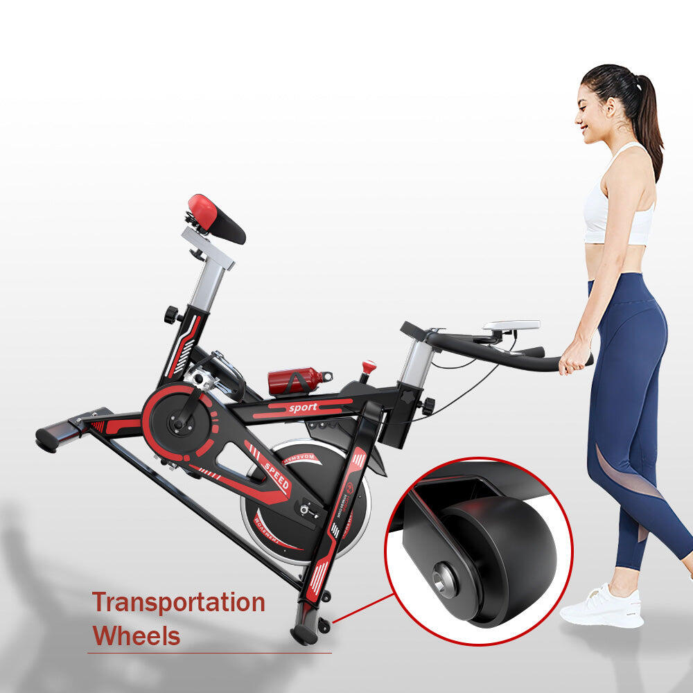 Stationary Exercise Bike with 8KG Flywheel & LCD Monitor 7/7