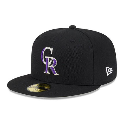 New Era 59FIFTY Cap Colorado Rockies Floral Under Visor schwarz