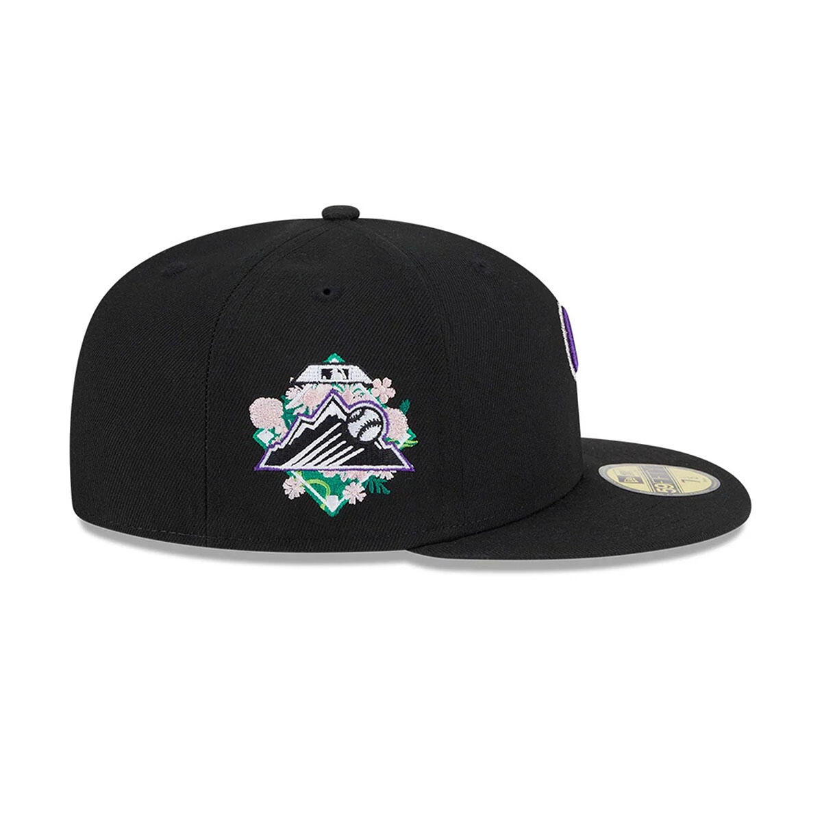 New Era 59FIFTY Cap Colorado Rockies Floral Under Visor schwarz 6/7