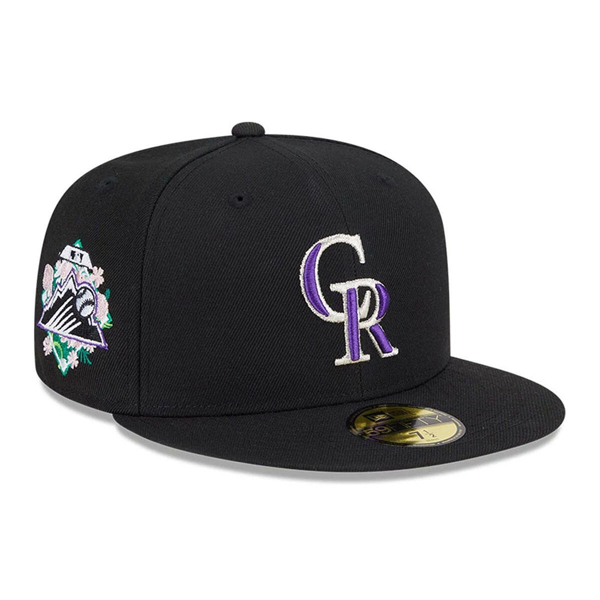 New Era 59FIFTY Cap Colorado Rockies Floral Under Visor schwarz 3/7