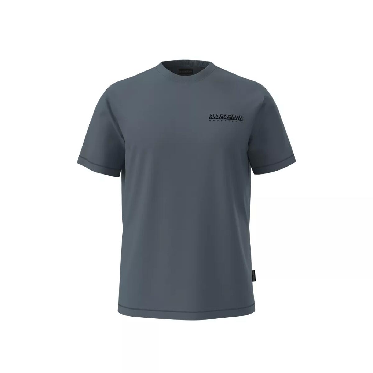T-shirt maniche corte Uomo S-VIGNONI BACK SS Grigio Scuro 2/4