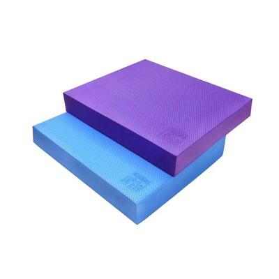 Orange gym balance pad - purple + blue