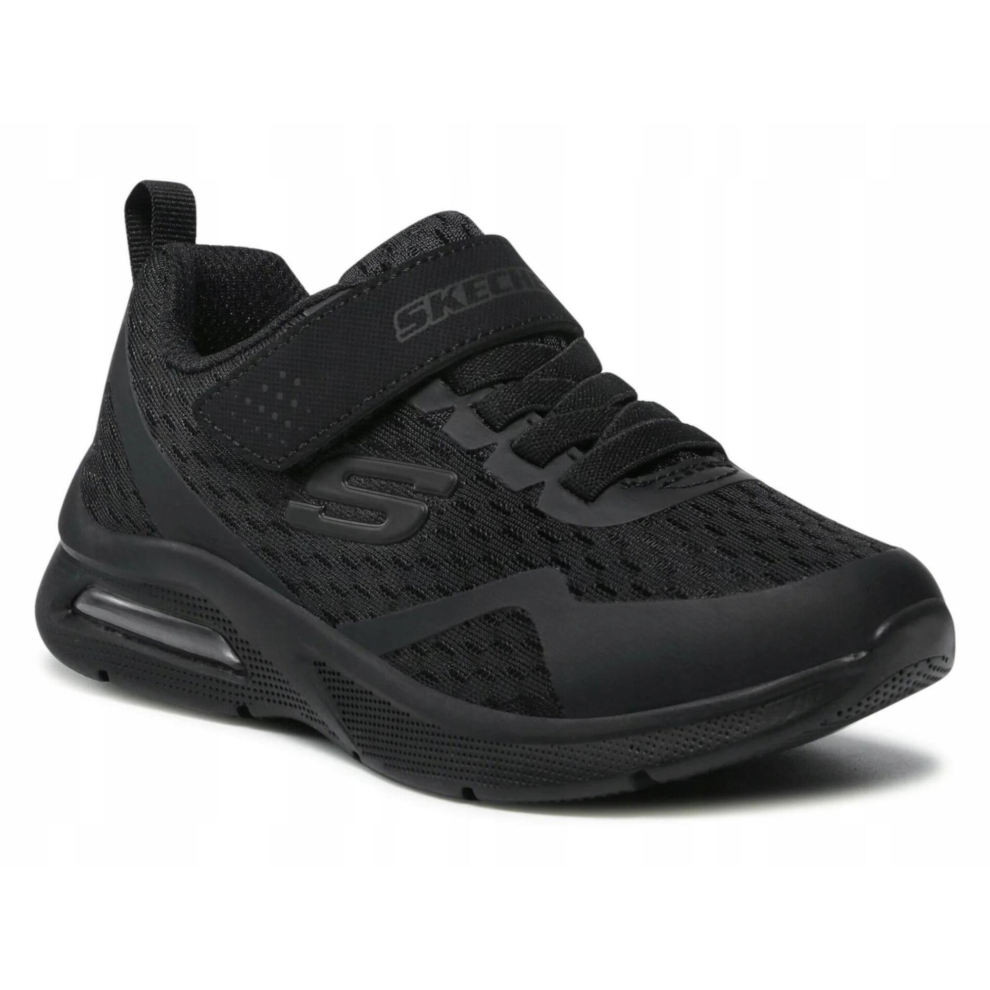BUTY dziecięce SKECHERS TORVIX 403775L-BBK czarne na rzepę lekkie