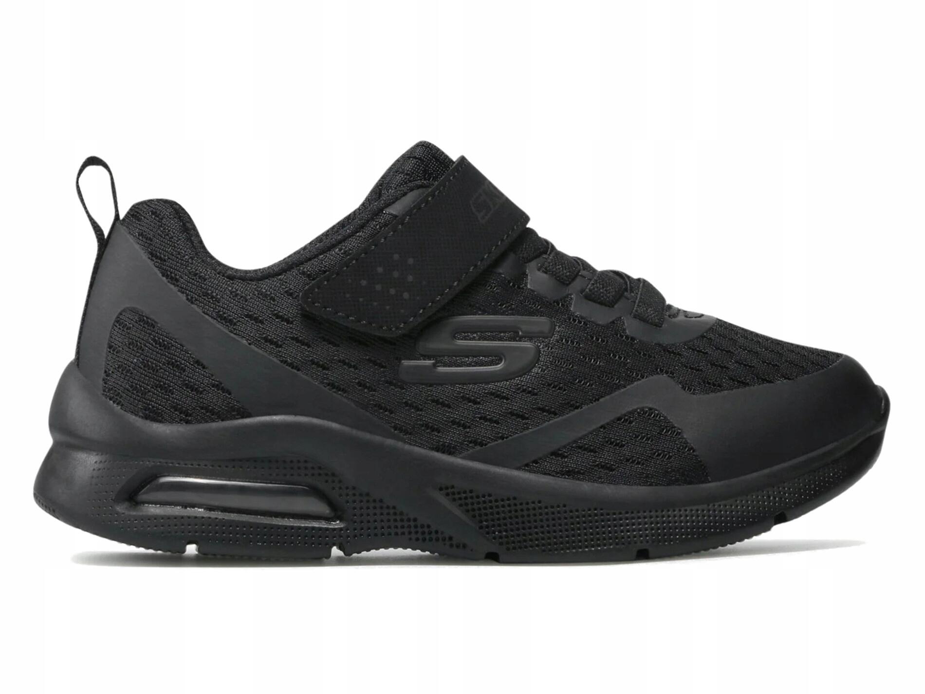 BUTY dziecięce SKECHERS TORVIX 403775L-BBK czarne na rzepę lekkie 32 2/6