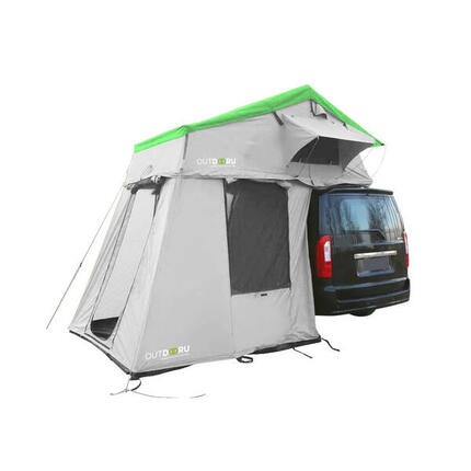 Dachzelt FamilyPlus - 4 Pers. 160cm - NordicBlue - inkl. Dachfe, Vorzelt, Mesh