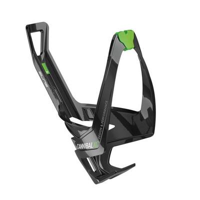 Elite Trinkflaschenhalter Cannibal XC Elastomer-Gummi, schwarz glanz/grün