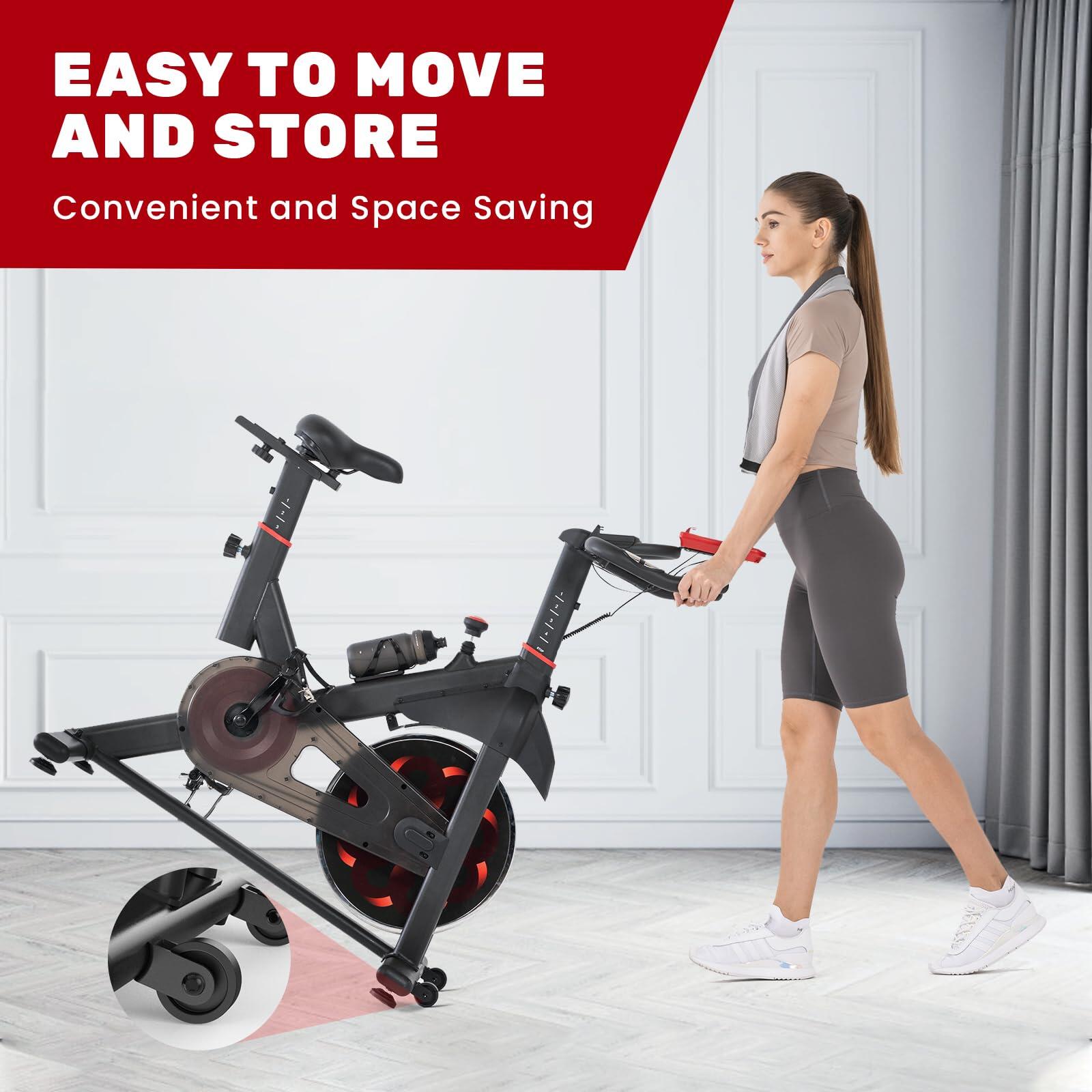 Cycling Bike – Silent Flywheel, LCD Monitor, Adjustable Seat 3/6