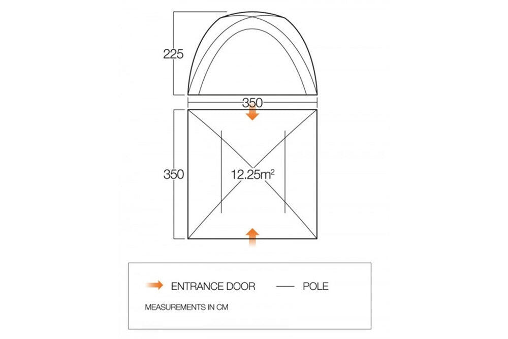 Vango Danu Hub Poled Tent 1/7