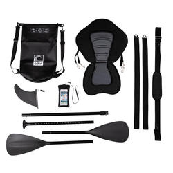 Pack de 6 accessoires pour stand up paddle gonflable - Noir