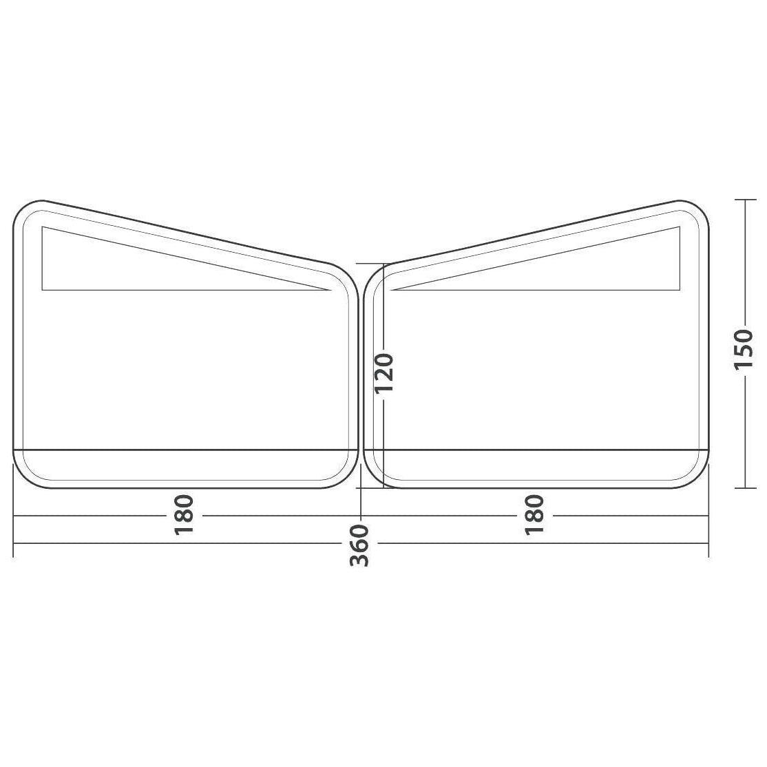 Outwell Windscreen Air Scalable 180 (windbreak) 3/3