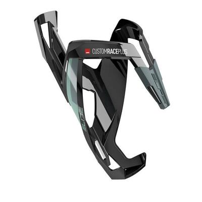 Elite Trinkflaschenhalter CustomRacePlus Elastomer-Gummi, glanzschwarz/grün