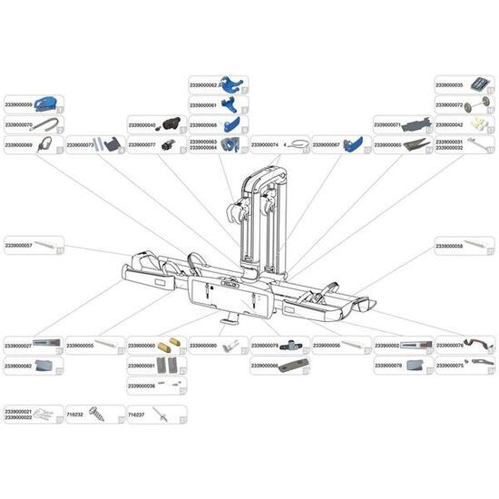 Adaptateur porte-bagage XLC Almada