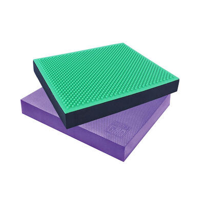 Orange gym balance pad board - 2 pack purple & spiky