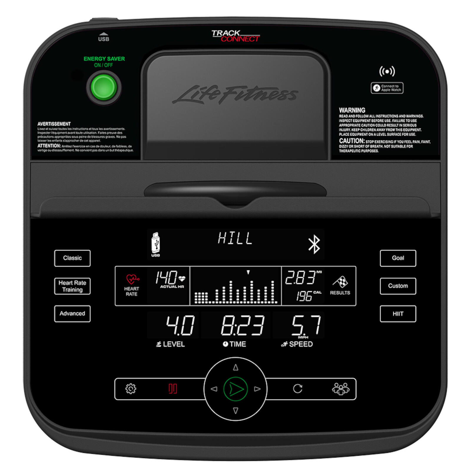 Life Fitness E1 crosstrainer met Track Connect 2.0 Console 2/3