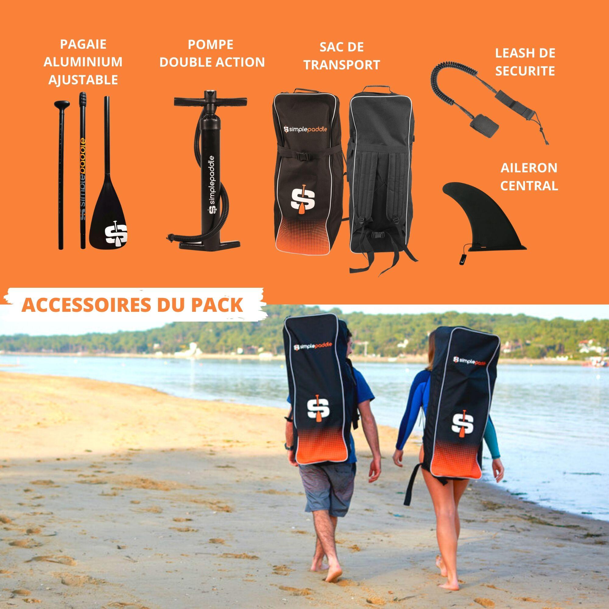 Opblaasbaar Paddle XS 9'2'' (278x 76x 13cm) met peddel, leash, pomp en draagtas 5/7