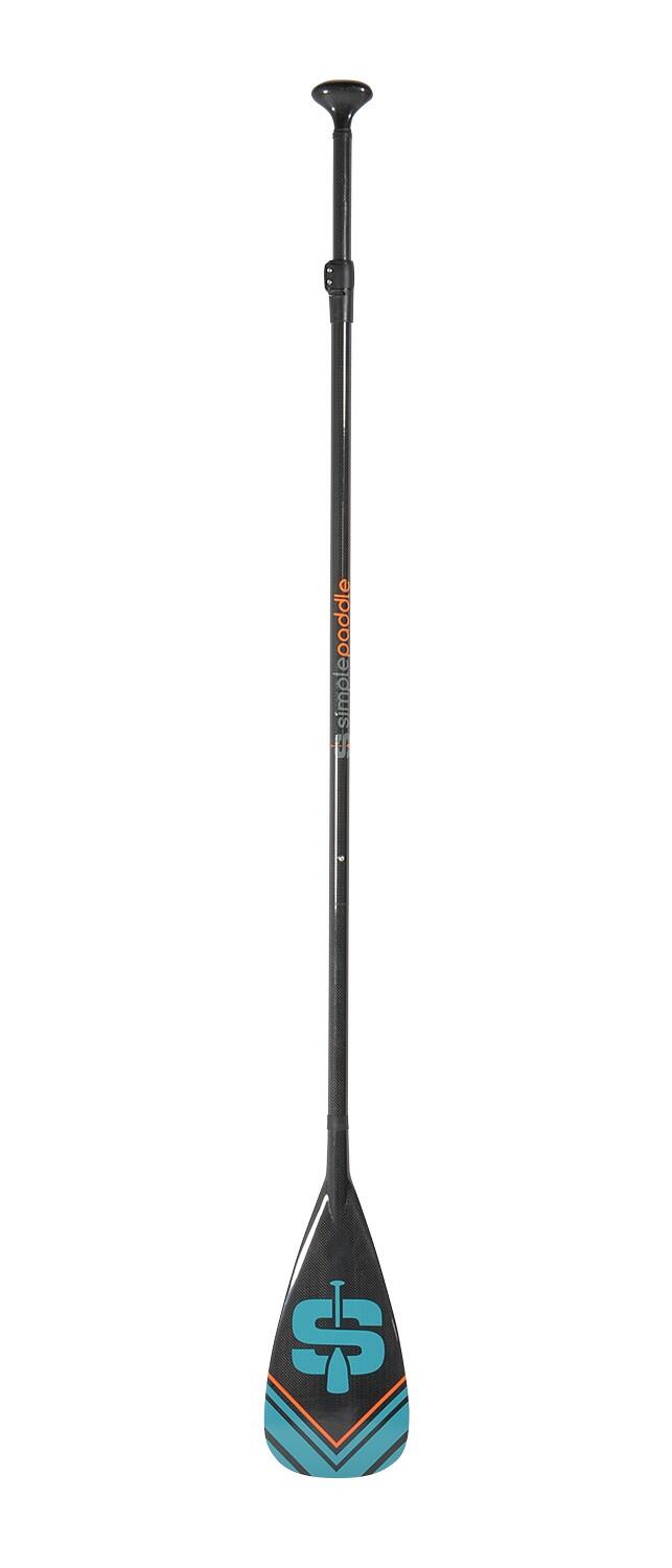 SIMPLE PADDLE Verstelbare peddel 175 tot 215 cm, demonteerbaar in 3 delen – Carbon