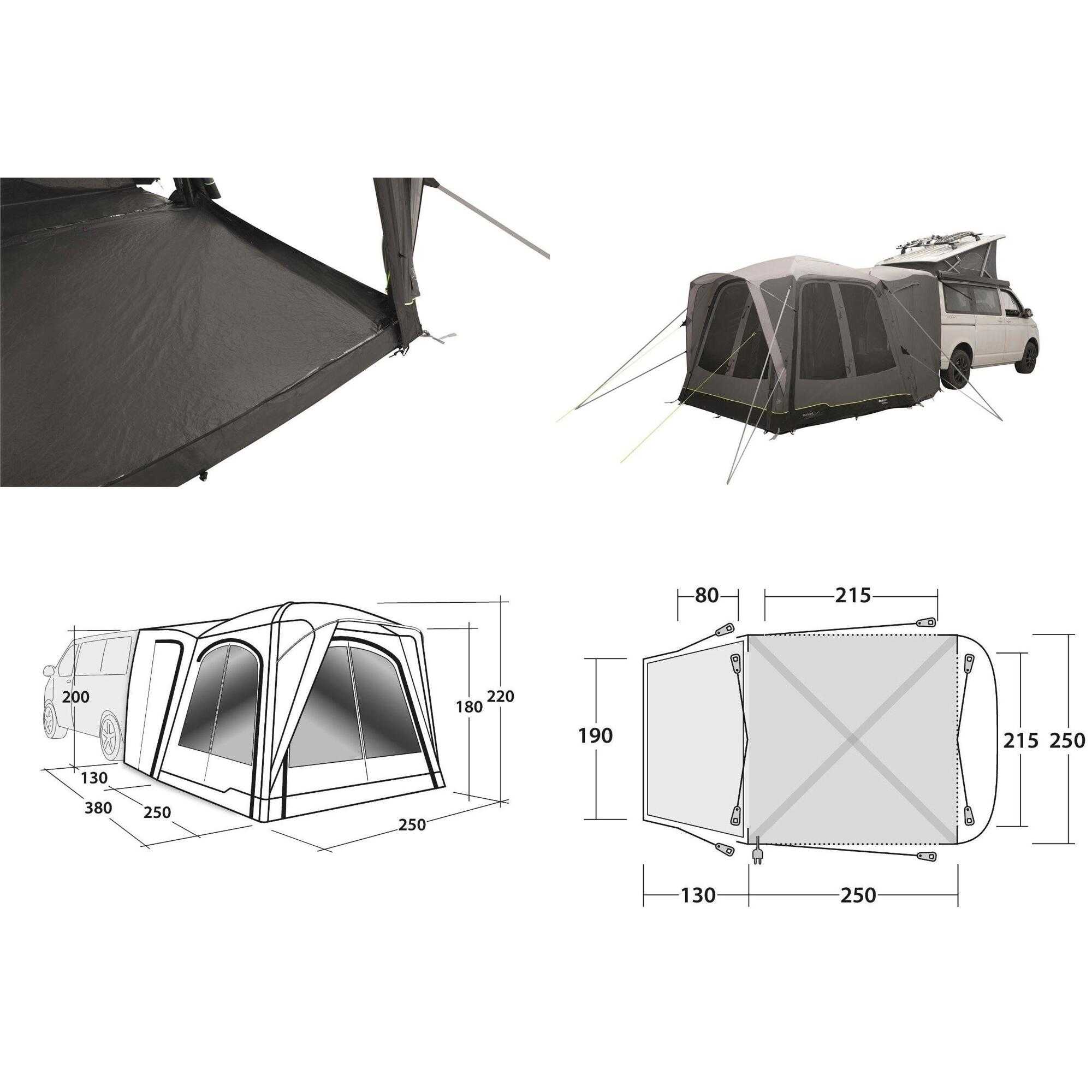 Outwell Linnburg Air Rear Vehicle Driveaway Awning 7/7