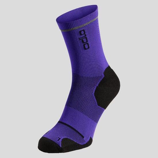 Chaussettes de cyclisme mi-hautes réfléchissantes Ceramicool ODLO
