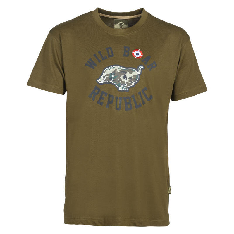 T-shirt sanglier courant PERCUSSION Wild Boar Republic