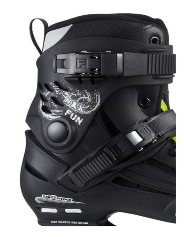 Inline Skates Freeskate Volwassenen NRK FUN Zwart 3/5