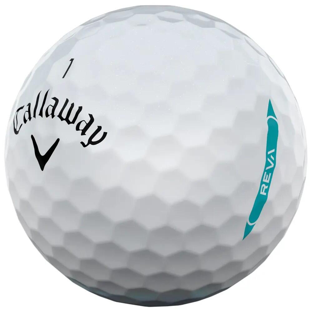 Paquete de 12 bolas de golf Callaway REVA 3/3