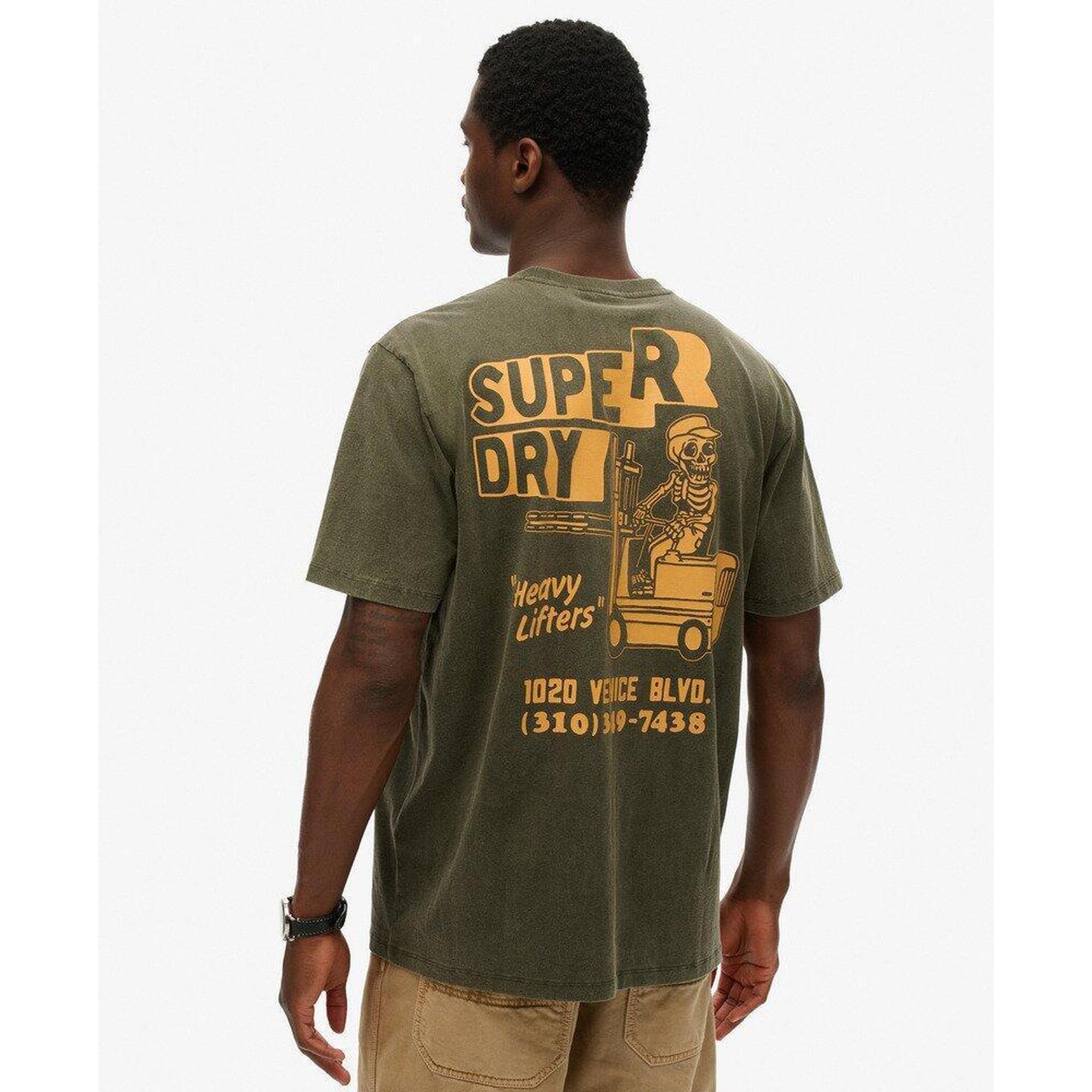 Superdry - Tee-shirt Loose Trade Tools - T-shirt Manches Courtes - Vert - Decathlon