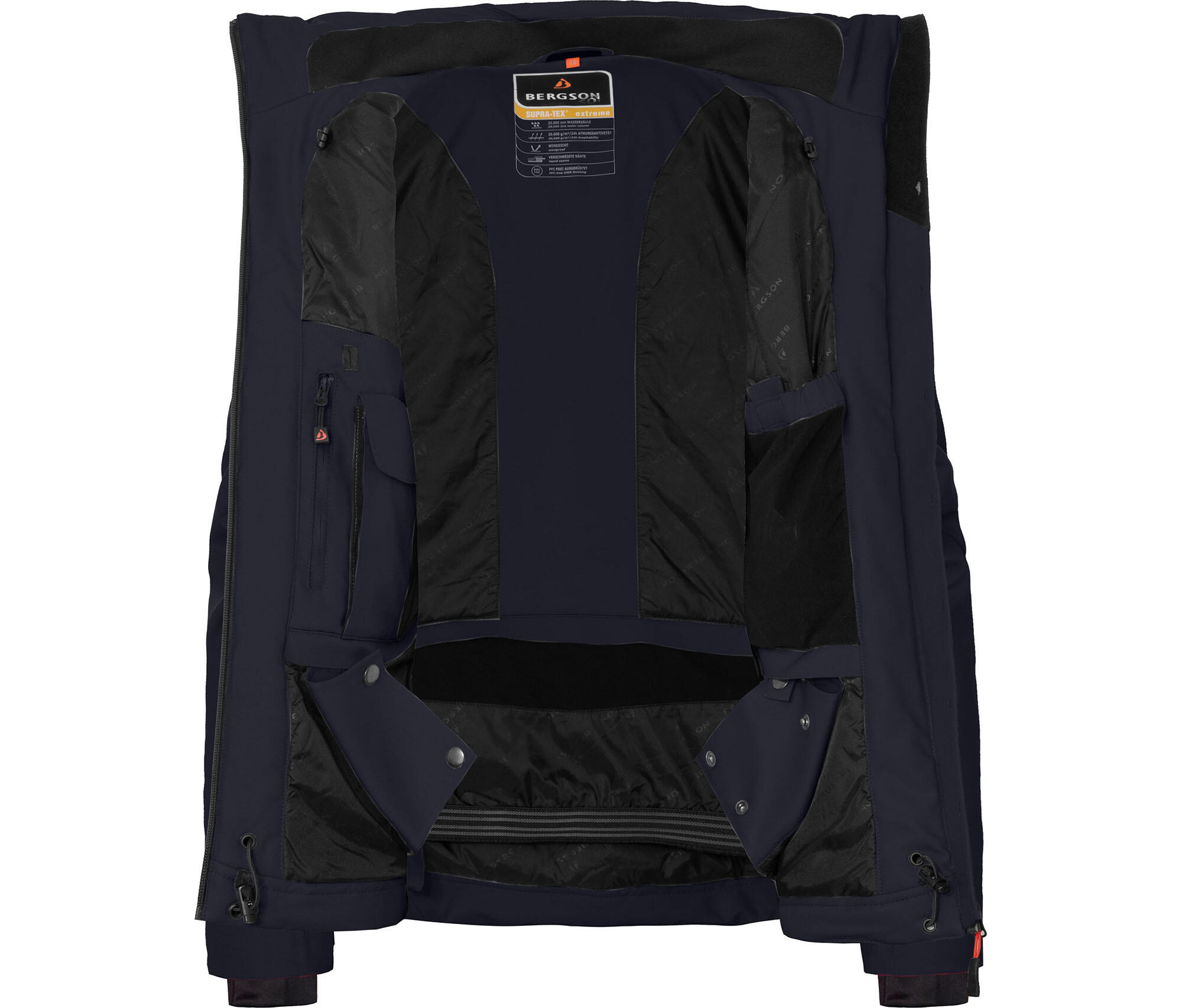 Damen Skijacke & Winterjacke wattiert, recycelt, 20000 mm Wassersäule Blau 5/7