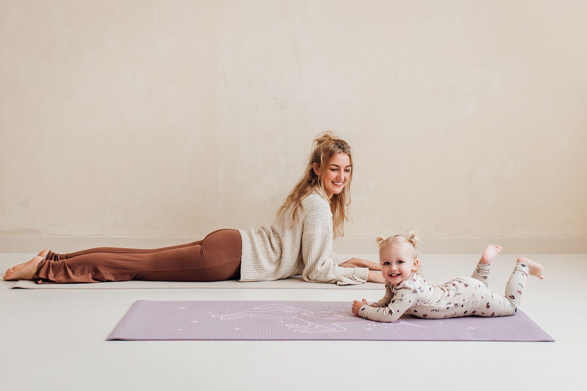 Lotus Kinder yogamat unicorn lavendel 5/5