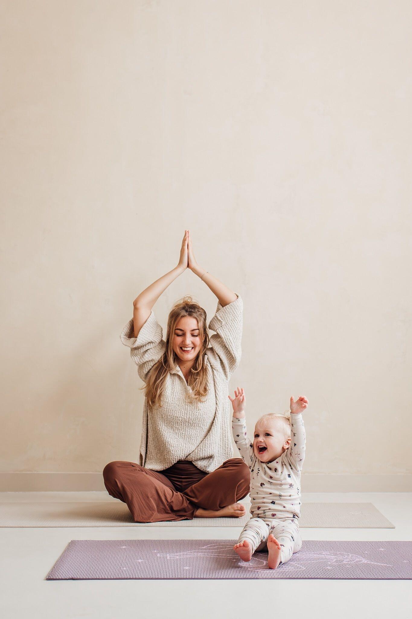 Lotus Kinder yogamat unicorn lavendel 2/5