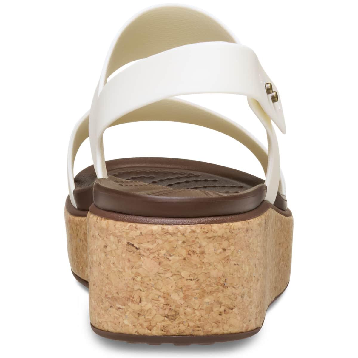 Crocs Brooklyn Cork Low Wedge Women's Sandal 6/7