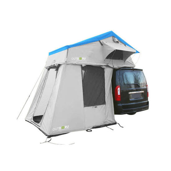 Dachzelt FamilyPlus - 4 Pers. 160cm - NordicBlue - inkl. Dachfe, Vorzelt, Mesh