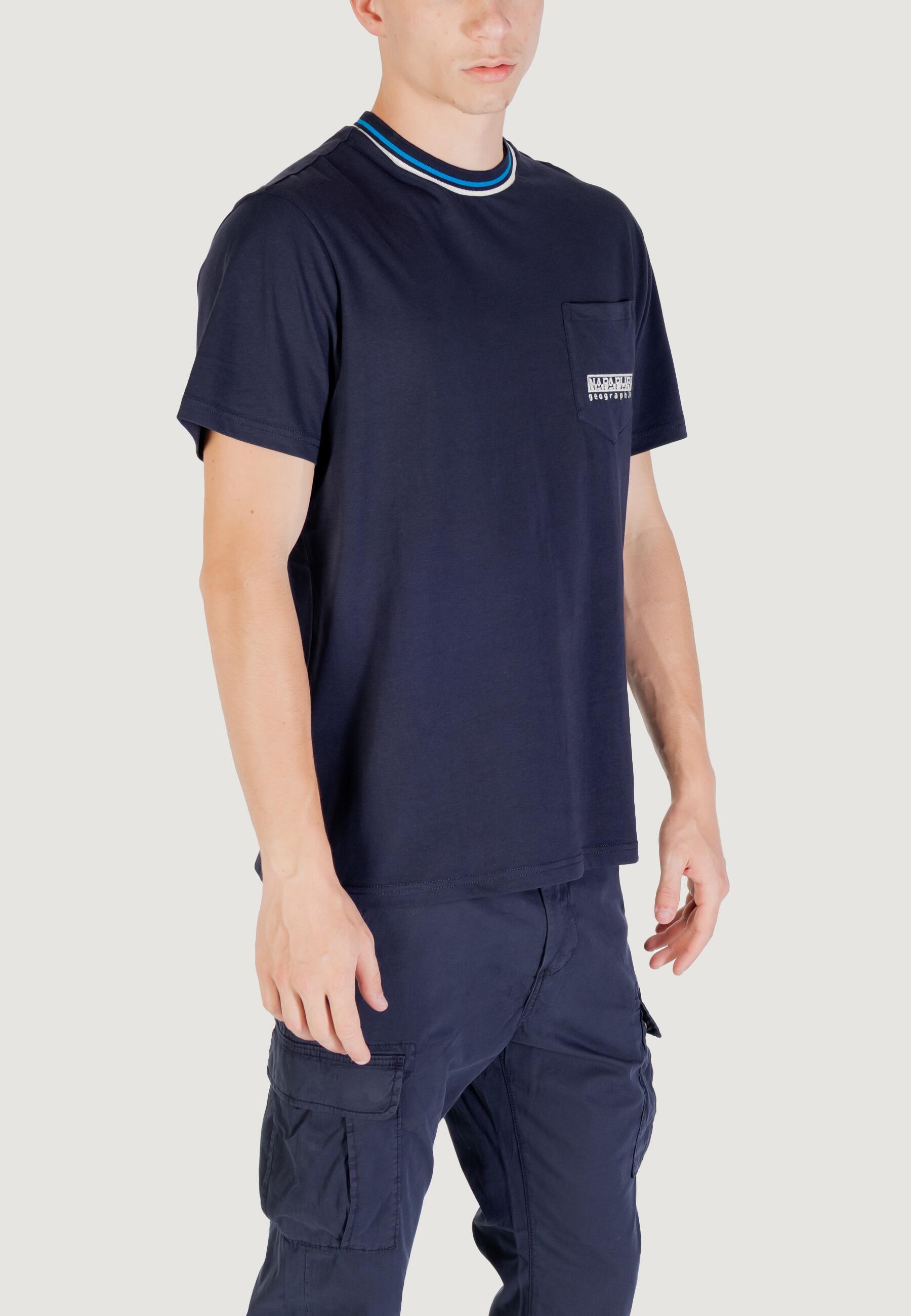 T-shirt maniche corte Uomo S-MURLO SS Blu 3/4
