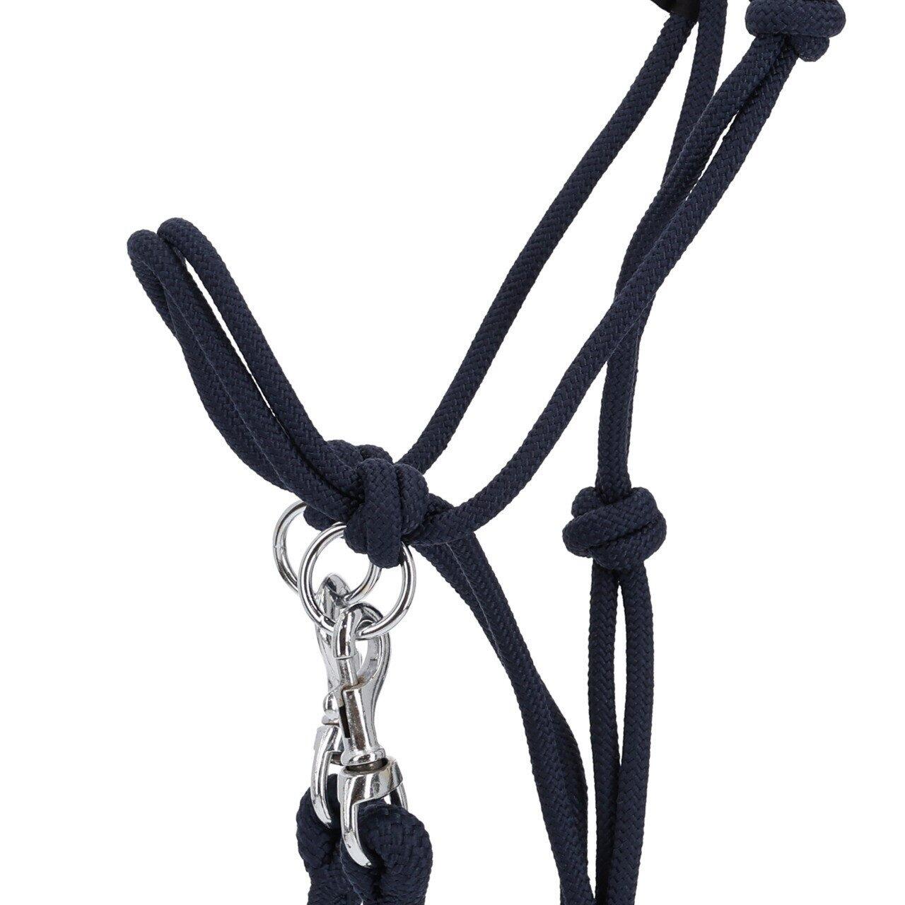 QHP Touwhalster Color met Teugel - Navy (Cob) (Cob) 3/3