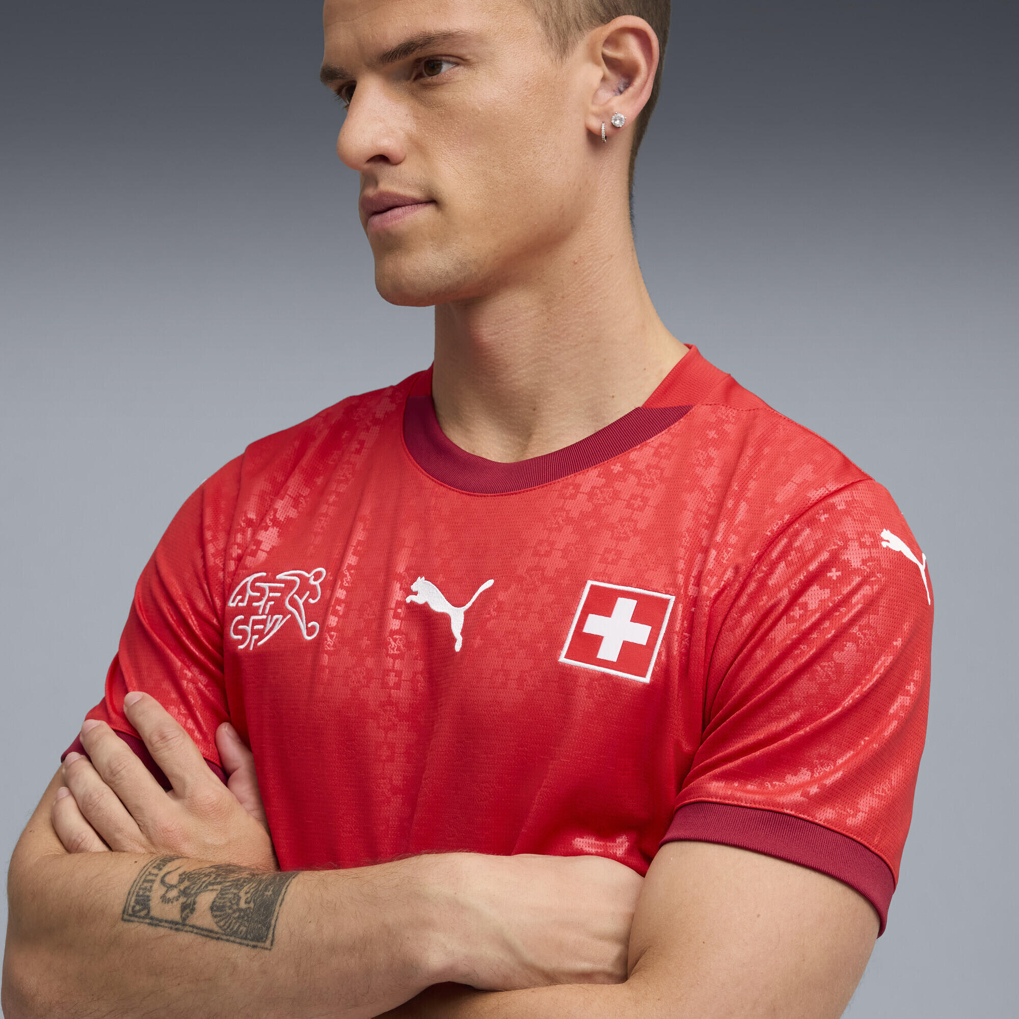Camiseta 1.ª equipación selección femenina Suiza 2025 Hombre PUMA 3/7