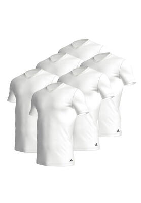 adidas V-Neck T-Shirt Herren V-Ausschnitt Baumwolle 6er Pack