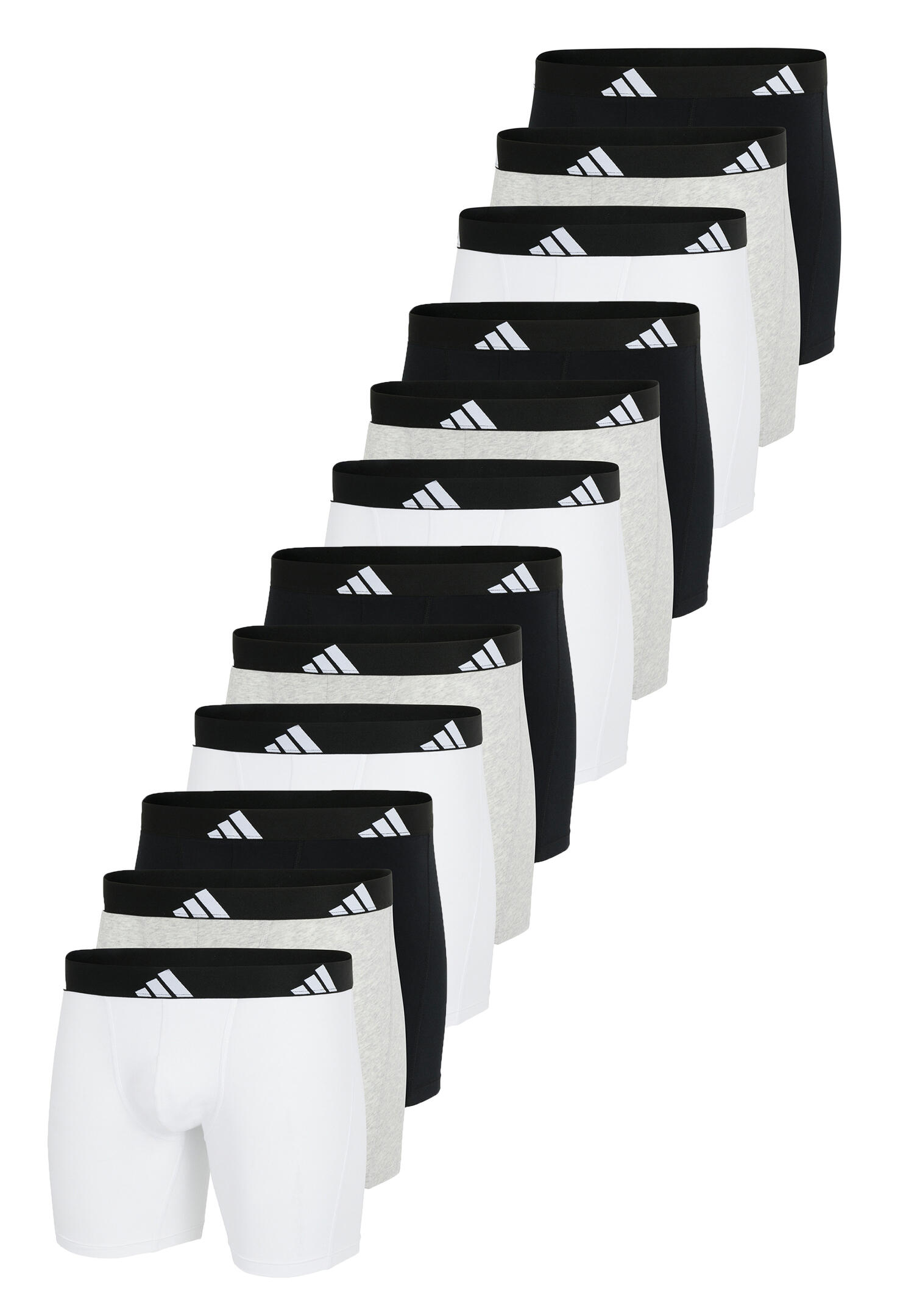 Adidas Basic Boxer Brief Men Herren Unterhose Shorts Unterwäsche 12er Pack 2/2