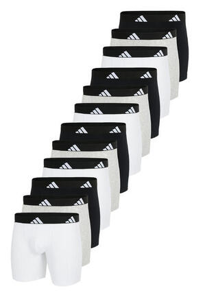Adidas Basic Boxer Brief Men Herren Unterhose Shorts Unterwäsche 12er Pack
