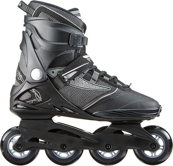 Fila Pattini in Linea Legacy Comp,Nero-Silver, 40.5 EU 3/5