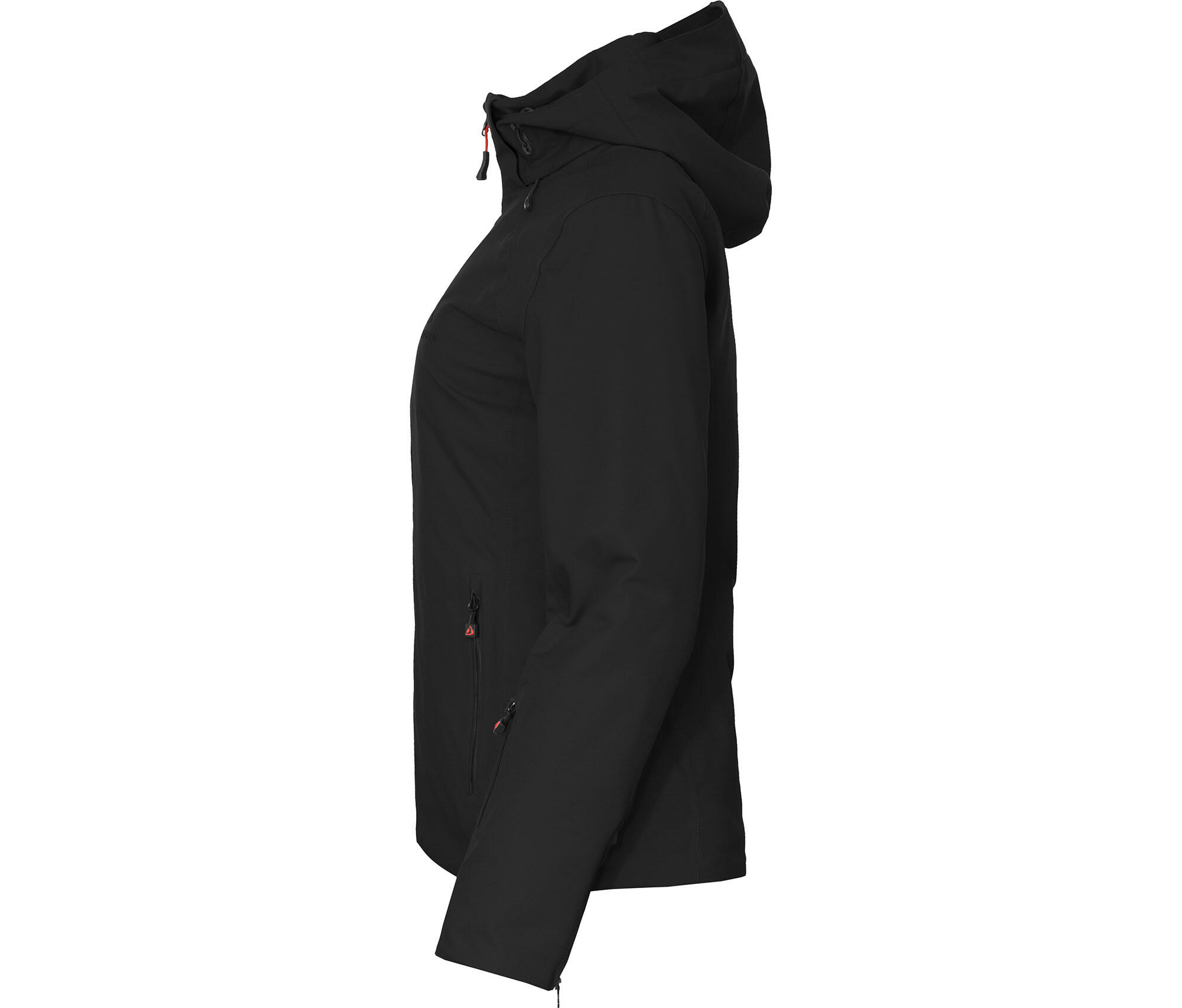 Damen Skijacke & Winterjacke wattiert, recycelt, 20000 mm Wassersäule Schwarz 3/7