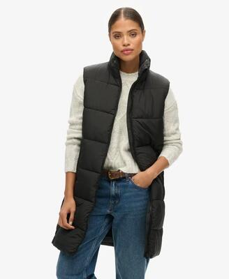 Gilet Piumino Donna Superdry Studios Verde Kaki
