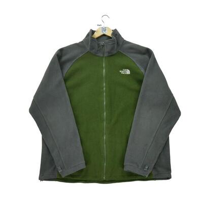 Second life - Herren TNF Khaki Fleece Jacke - Wie neu