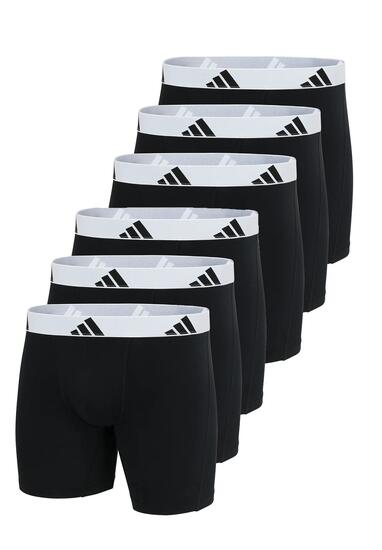 Adidas Basic Boxer Brief Men Herren Unterhose Shorts Unterwäsche 6er Pack