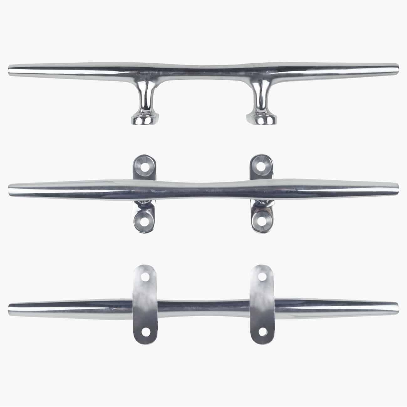Lomo Stainless Steel Marine Cleat - 12" Hollow Base 4/5