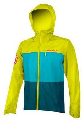 Endura singletrack ii long sleeve jas geel/blauw