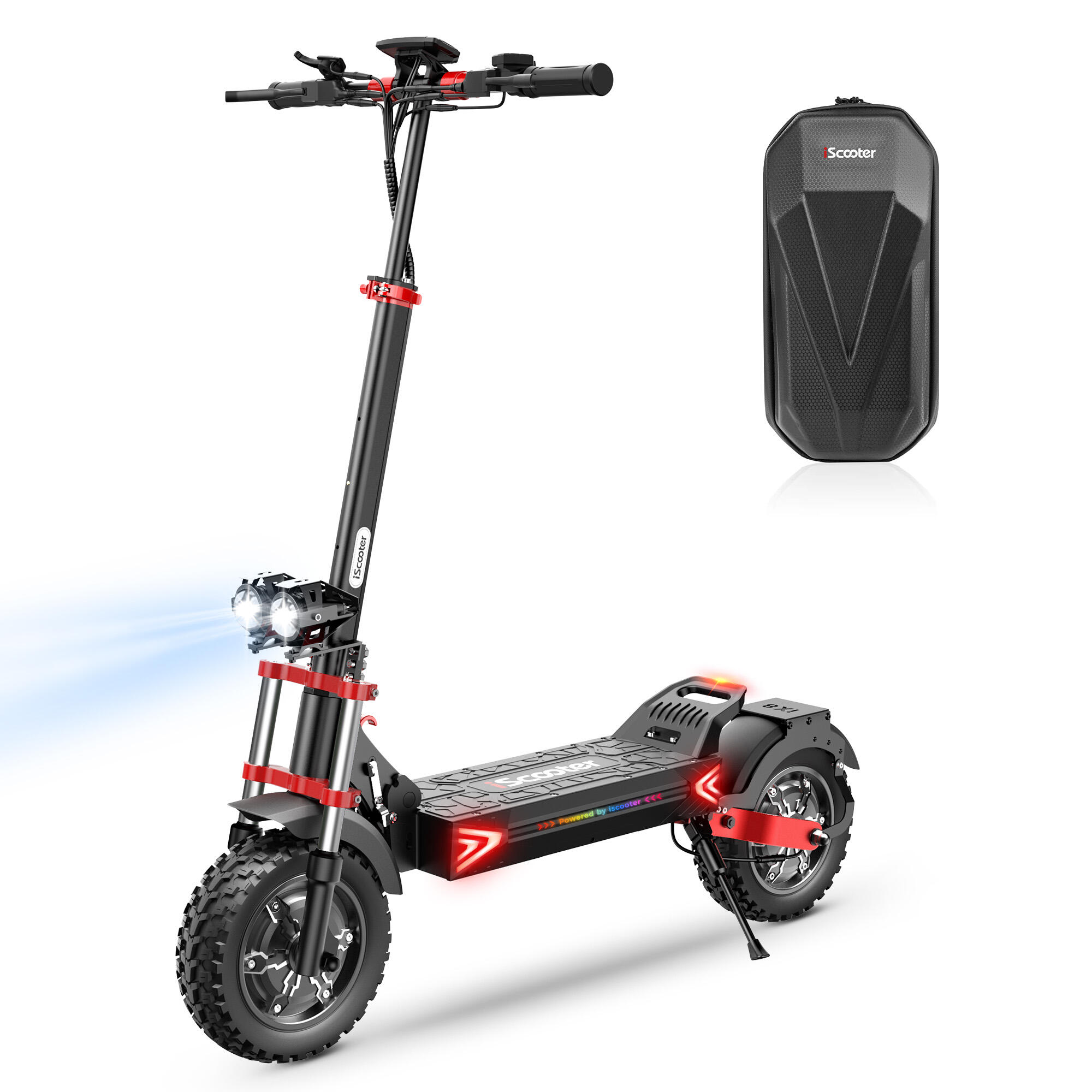 ISCOOTER iscooter iX8 Elektrische Scooter Volwassene 12inch 48V 20AH Accu