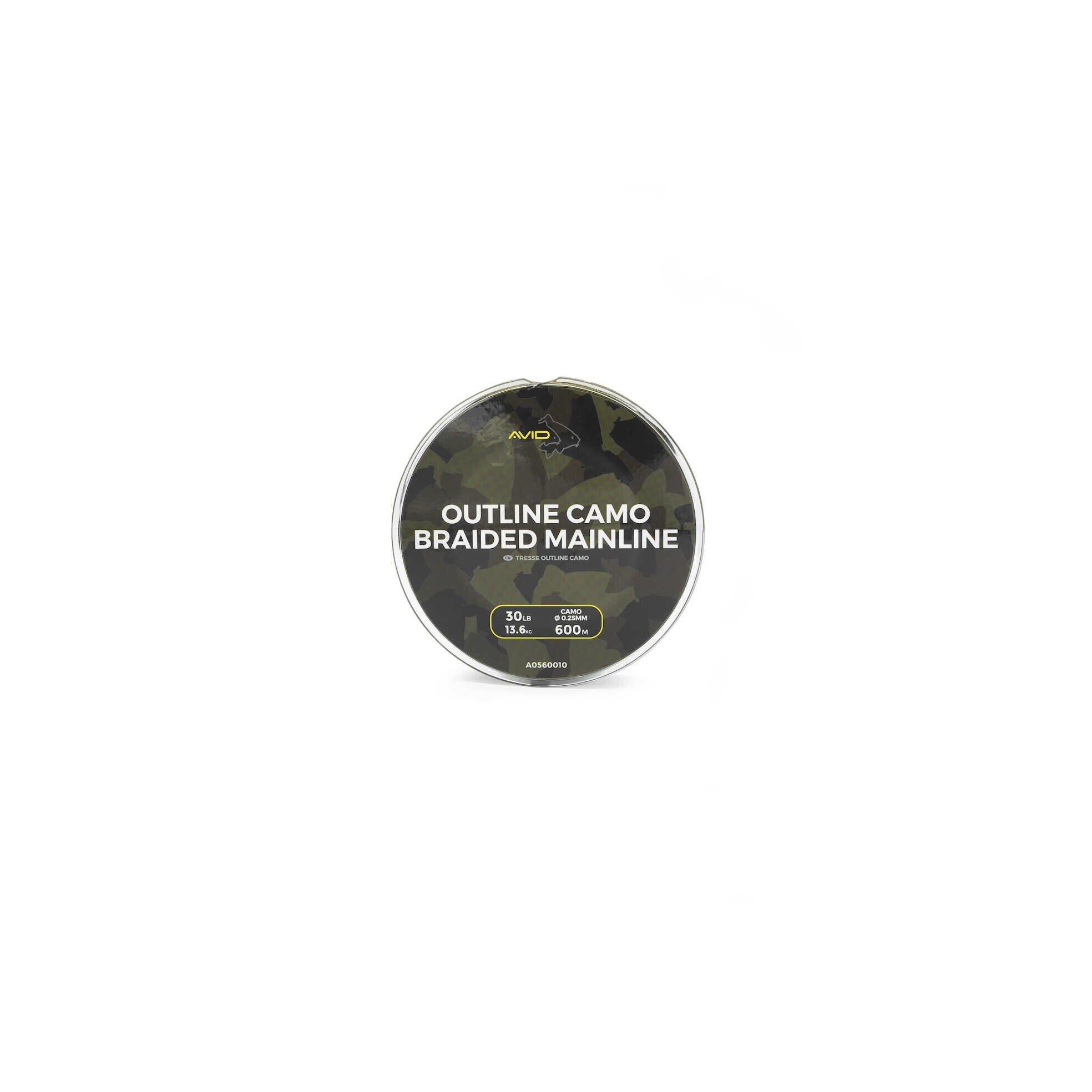 Avid - Tresse Linge Principale Avid Outline Camo 300 M - Tresse - Marron|vert - Taille Unique - Decathlon