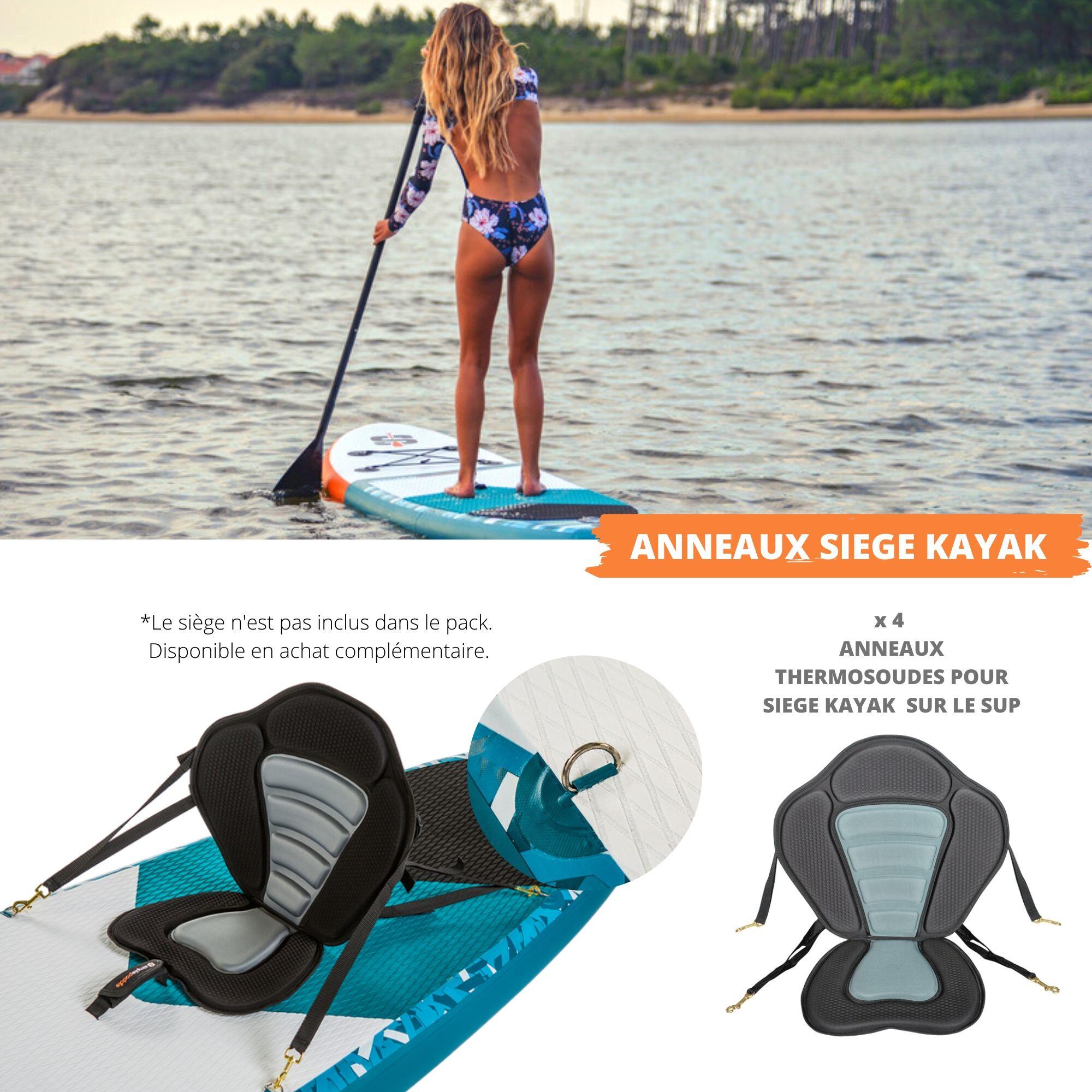 SUP Gonfiabile L 11' (335 x 81 x 15 cm) con pagaia, leash, pompa e sacca 6/7