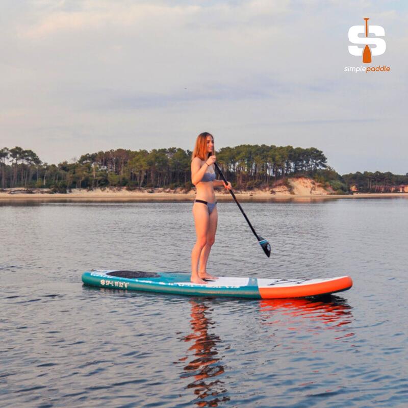Paddle Gonflable L 11'  (335 x 81 x 15 cm) avec Pagaie, Leash, Pompe et Sac