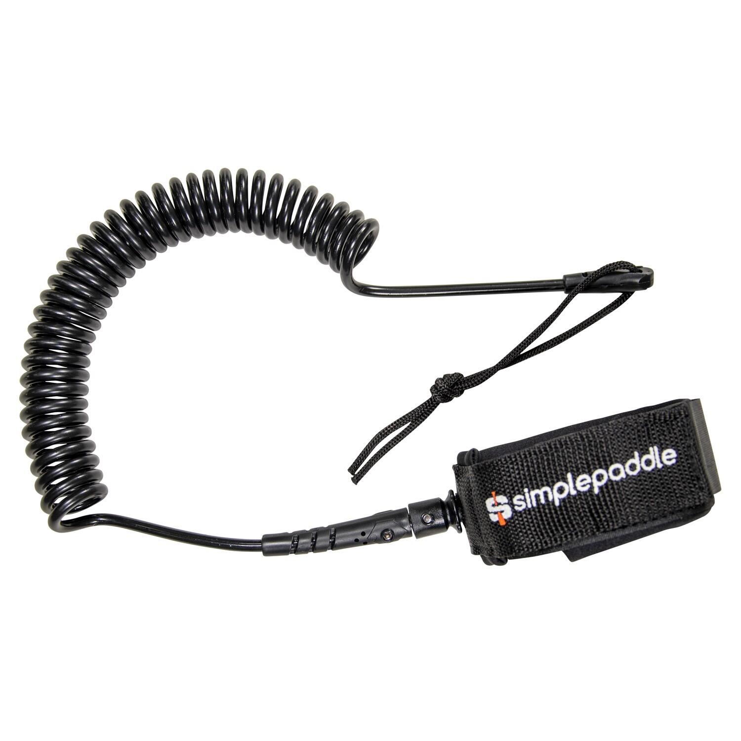 SIMPLE PADDLE Leash a spirale semplice 10' / 305 cm per Stand Up Paddle – Universale